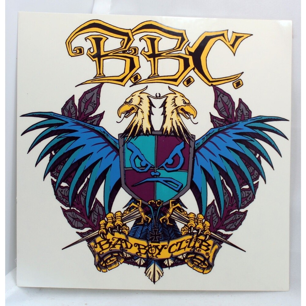 Lot of 10 VTG Bad Boy Club BBC Sticker Decal 90s Surf Skate 6.5x6.5 Double Eagle